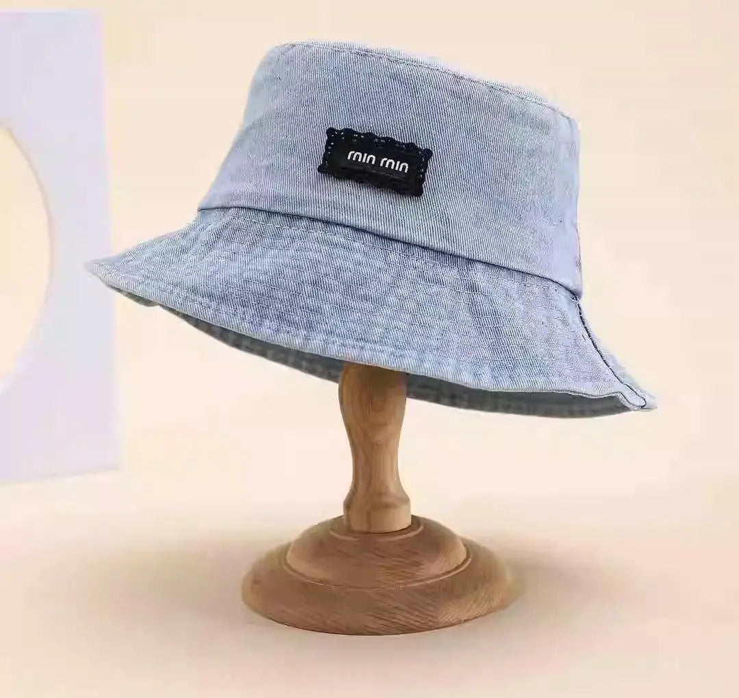Washed Denim Cloth Bucket Hat