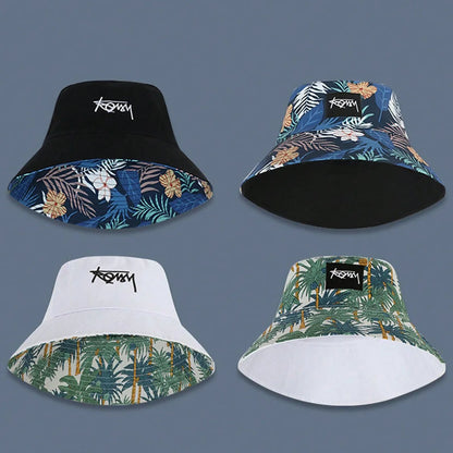 Unisex Double Sided Embroidered Fisherman Hat