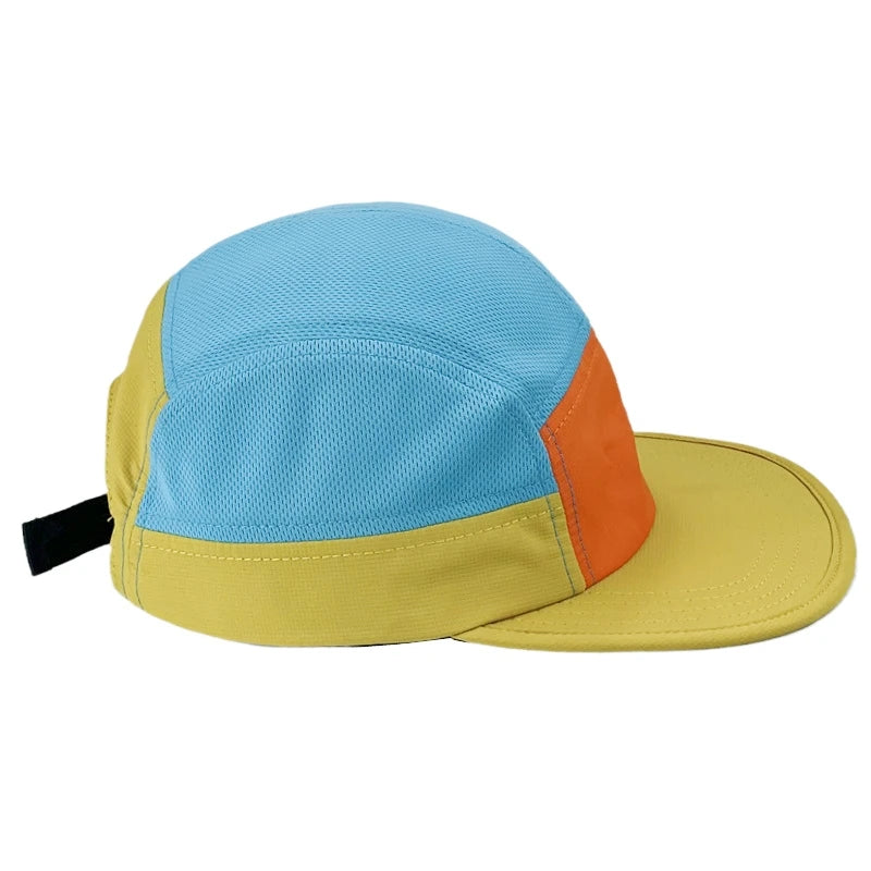 Lightweight Quick Dry Five Panel Snapback Cap