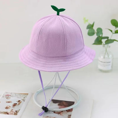 Kids Yellow Baby UV Sun Bucket Hat