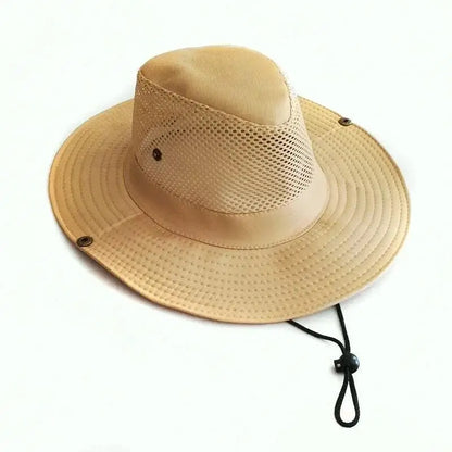 Wide Brim Straw Beach Sun Hat Men