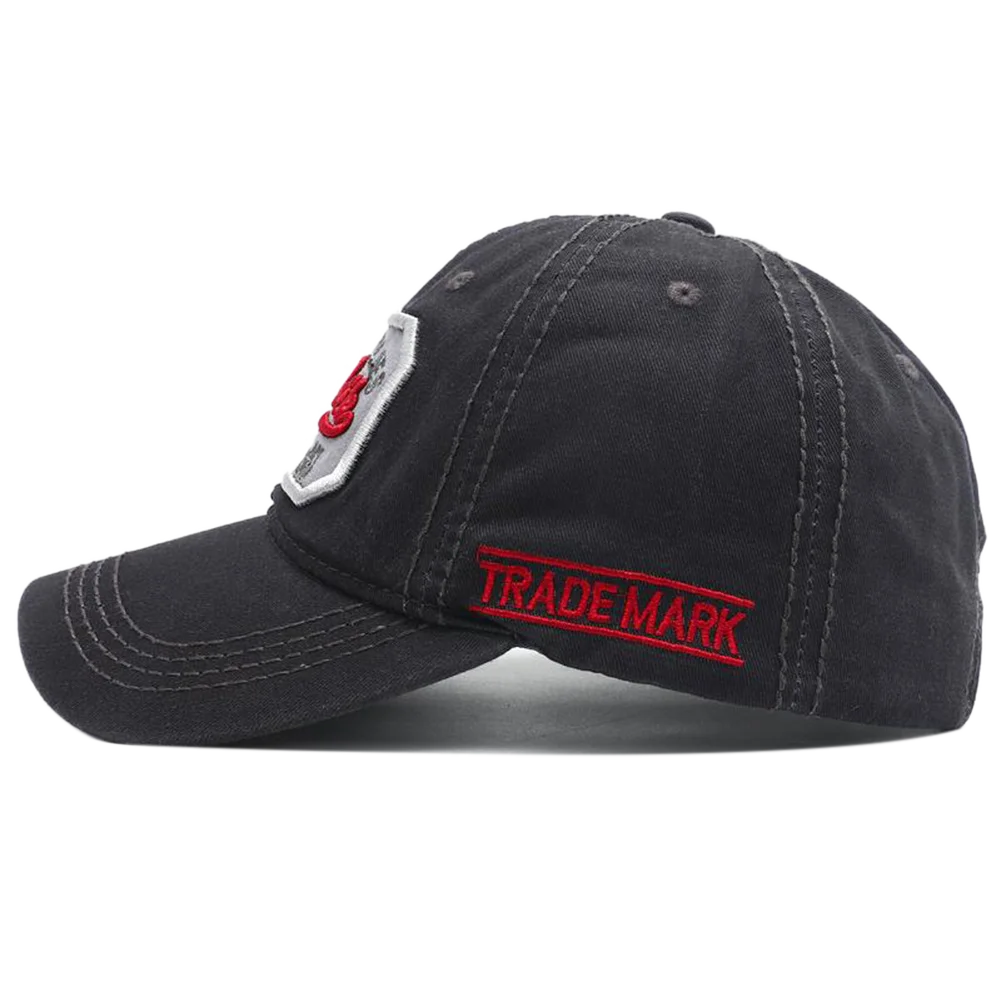 New York Letter Embroidered Washed Cotton Snapback Baseball Hat