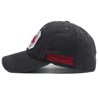 New York Letter Embroidered Washed Cotton Snapback Baseball Hat