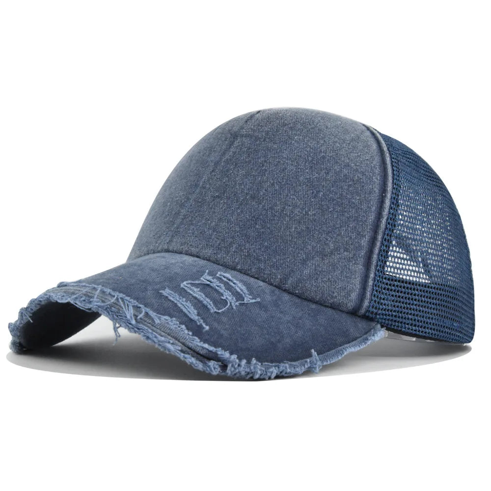 Washed Retro Hip Hop Snapback Cap