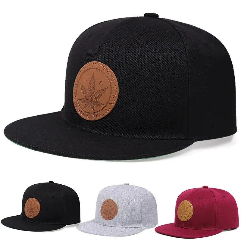 Maple Leaf Embroidery Snapback Baseball Cap