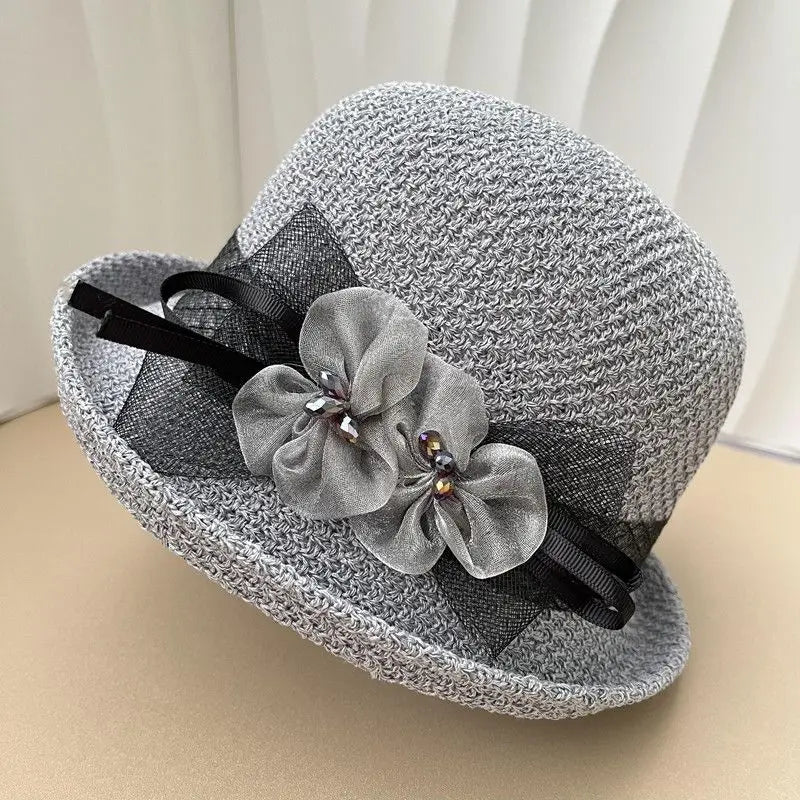 Women’s Round Top Curled Edge Sun Hat