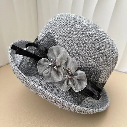Women’s Round Top Curled Edge Sun Hat
