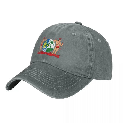 Coat Of Arms Suriname Print Baseball Cap