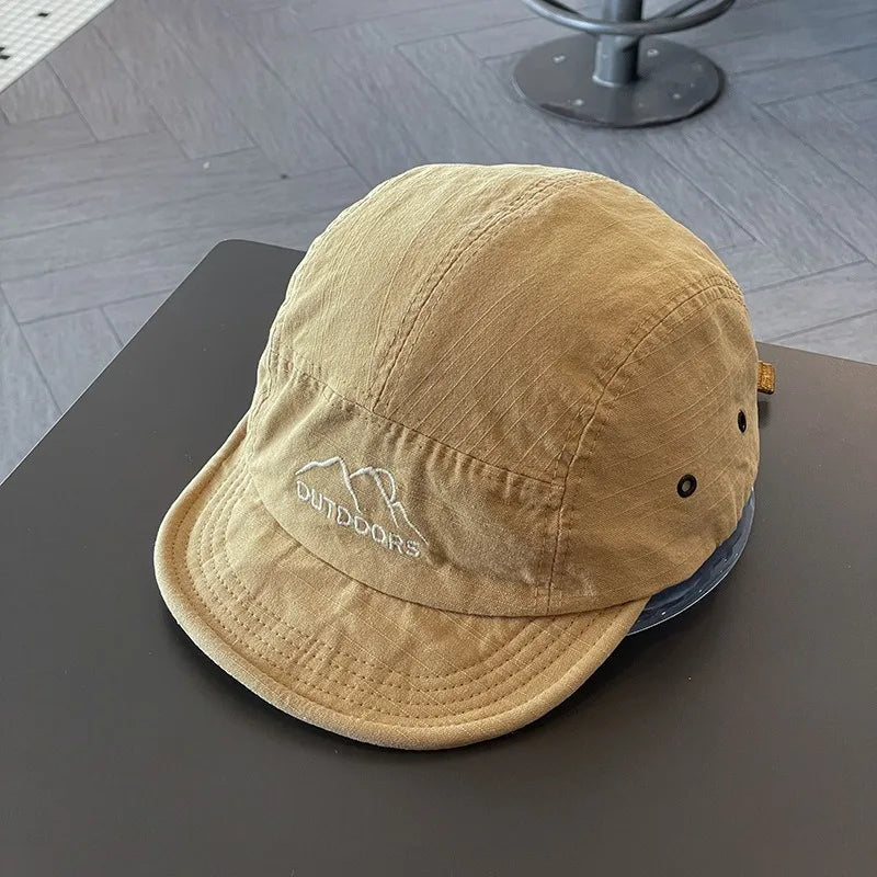 Japanese Five Panel Short Brim Snapback Caps
