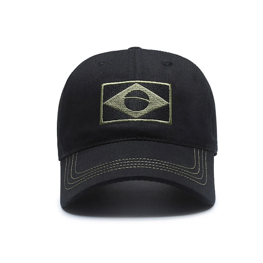 Brazil Flag Summer Snapback Casual Baseball Cap