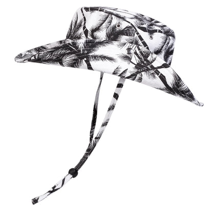 Coconut Tree Print Bucket Hat