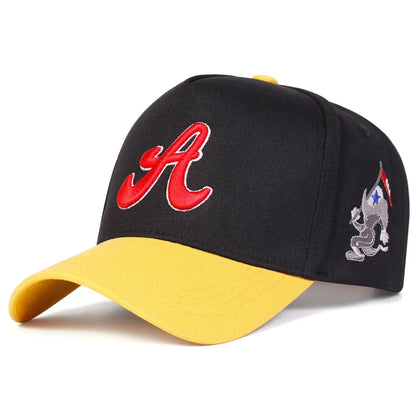 Unisex A Letter Embroidery Casual Outdoor Baseball Cap