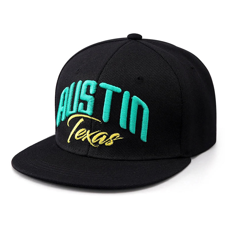 Classic Austin Letter Embroidered Baseball Cap