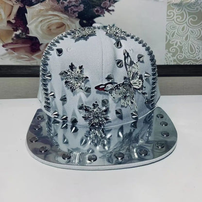 Handmade Rivet Street Dance Snapback Cap