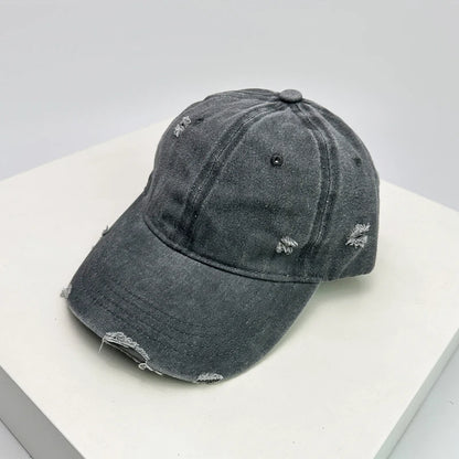 Broken Style Solid Vintage Baseball Cap