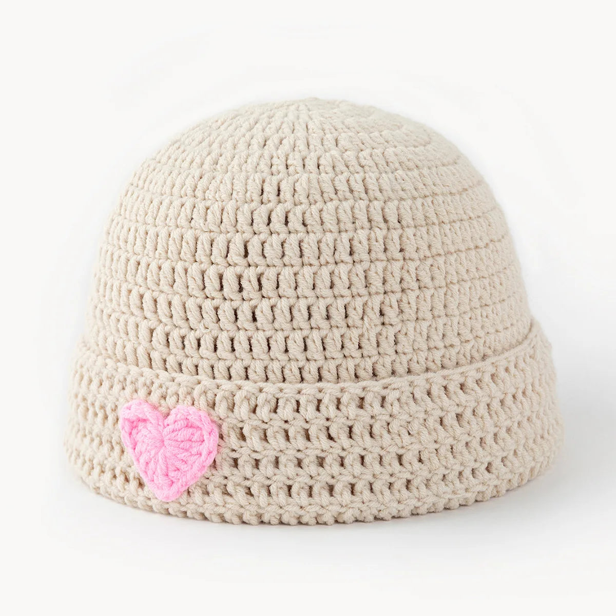 Handmade Crochet Love Yarn Winter Bucket Hat