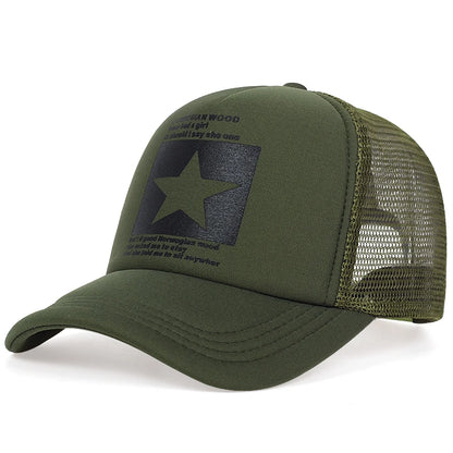 Pentagram Mesh Street Dance Baseball Cap