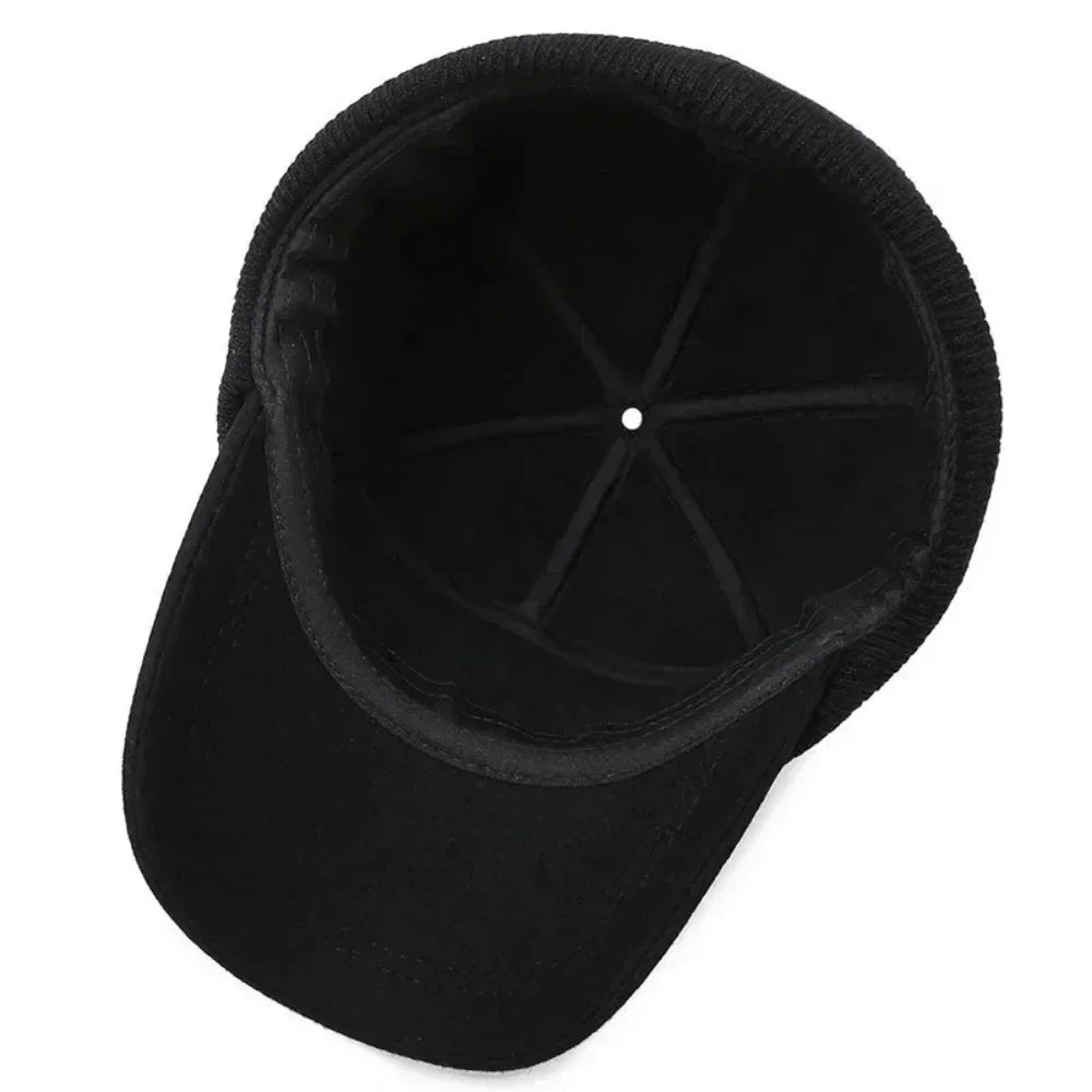 Warm Thick Earmuffs Winter Baseball Cap