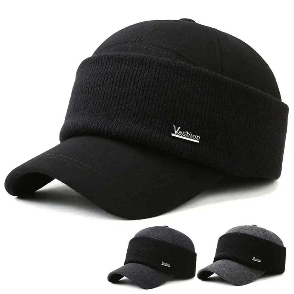 Warm Thick Earmuffs Winter Baseball Cap