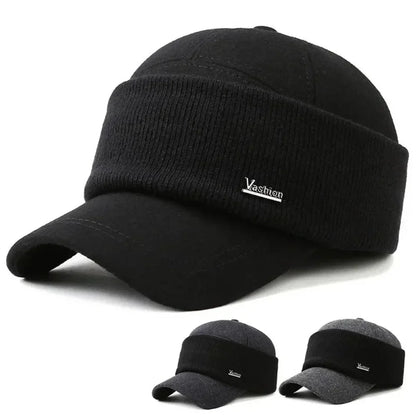 Warm Thick Earmuffs Winter Baseball Cap