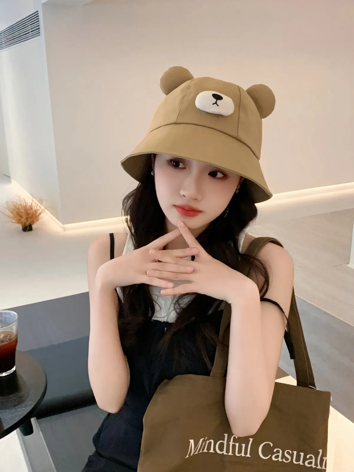 Unisex Cute Dog - Bear Cartoon Bucket Hat