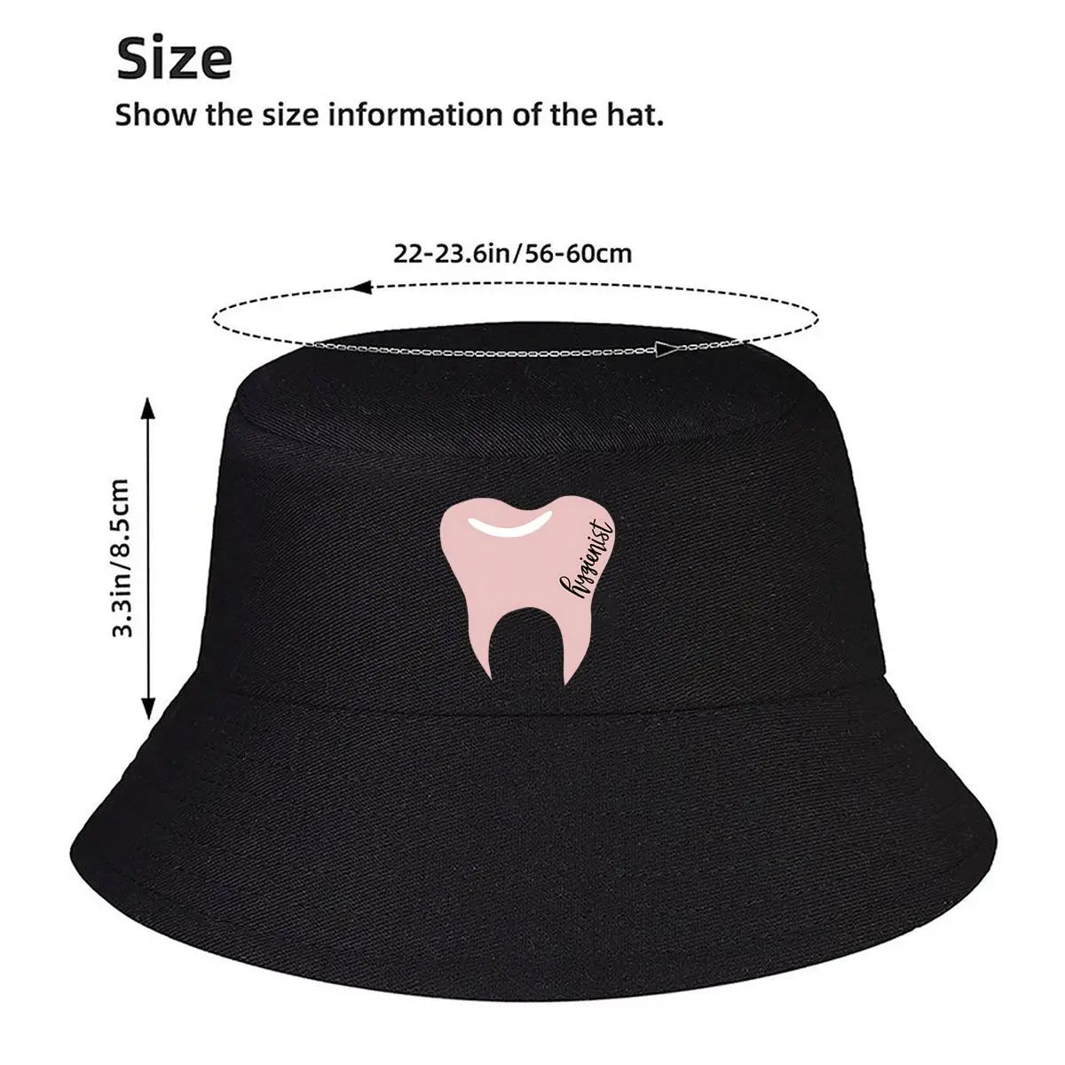 Dental Hygienist Pastel Tooth Winter Bucket Hat