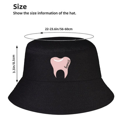 Dental Hygienist Pastel Tooth Winter Bucket Hat
