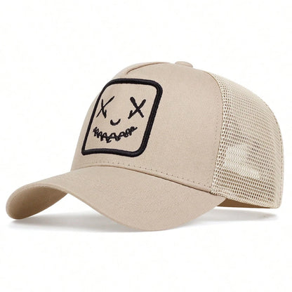 Unisex Personality Embroidery Baseball Net Caps