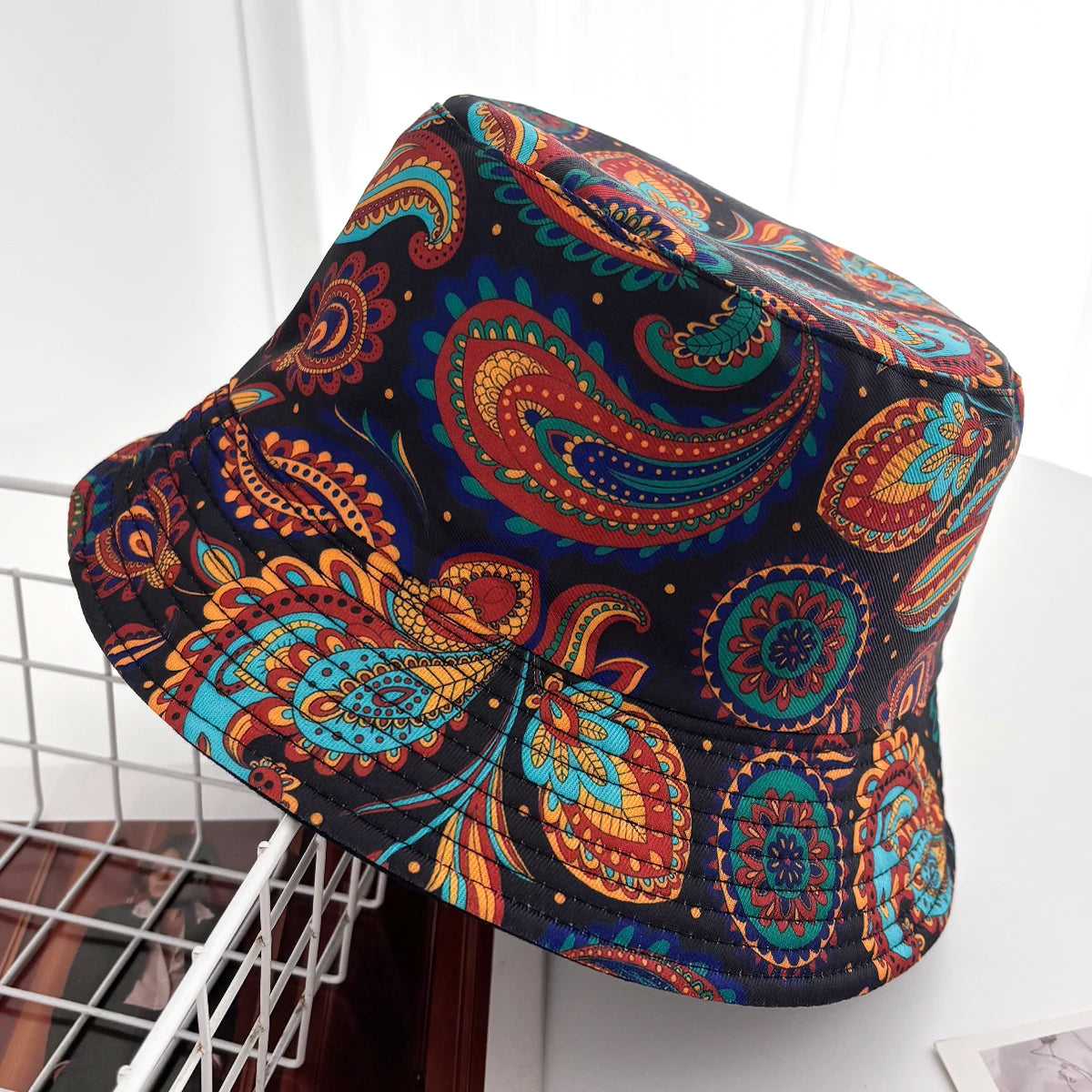 Leaf Pattern Fisherman Bucket Hat