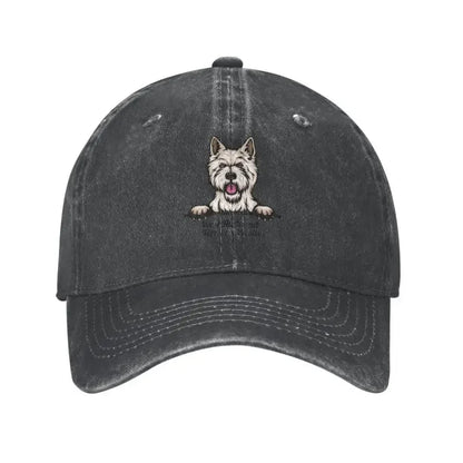 Peeking Westie Cotton Classic Baseball Cap