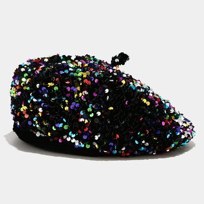 Ladies Sequin Octagonal Festival Style Bucket Hat