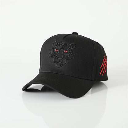 Unisex Tiger Embroidered Hip Hop Baseball Cap