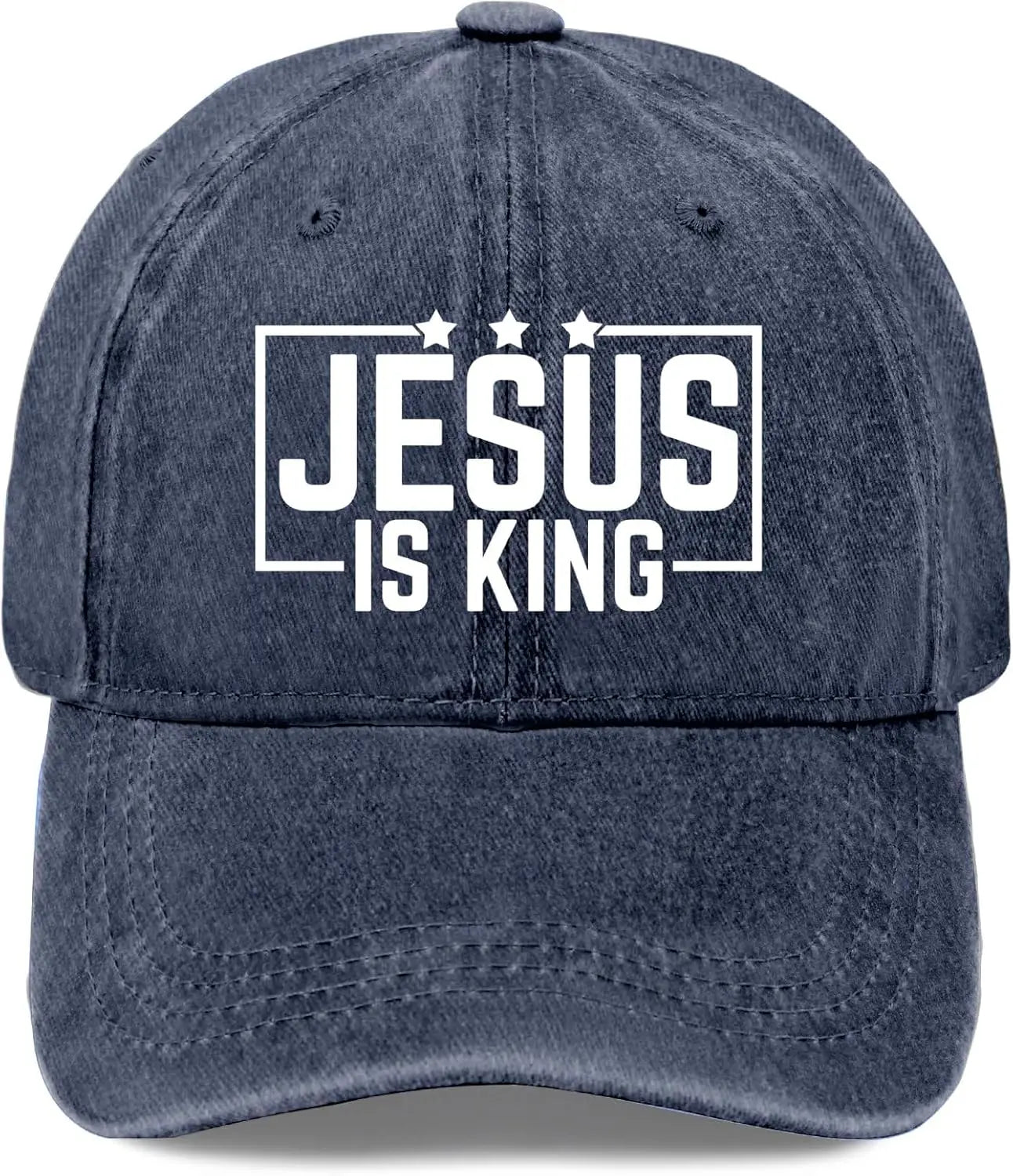 Jesus Is King Vintage Washed Baseball Cap