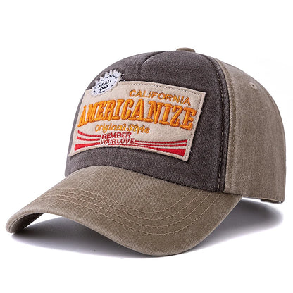 Washed Cotton Vintage Letter Dad Baseball Cap