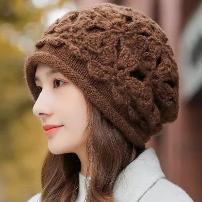 Handmade Double Layer Rolled Edge Knit Bucket Hat