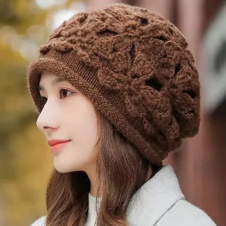 Handmade Double Layer Rolled Edge Knit Bucket Hat