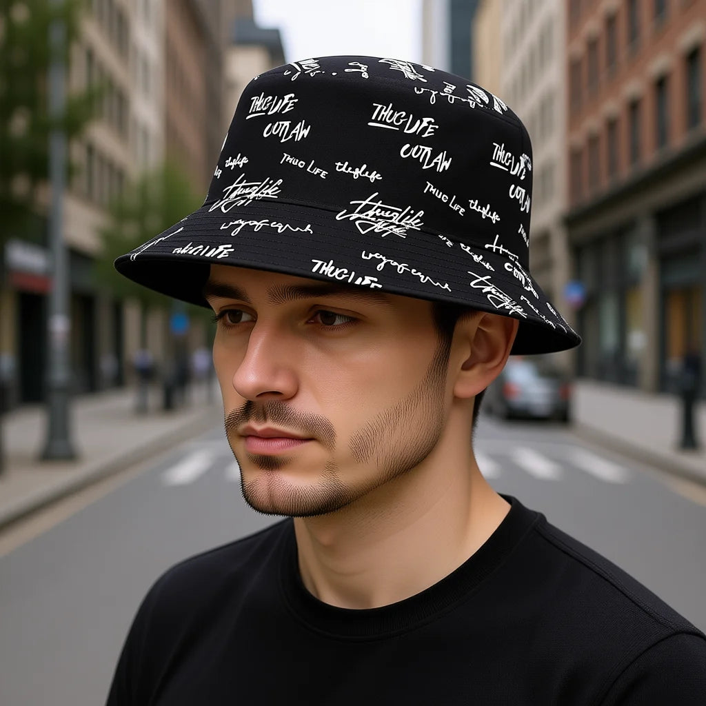 Reversible Printed Sunshade Bucket Hat