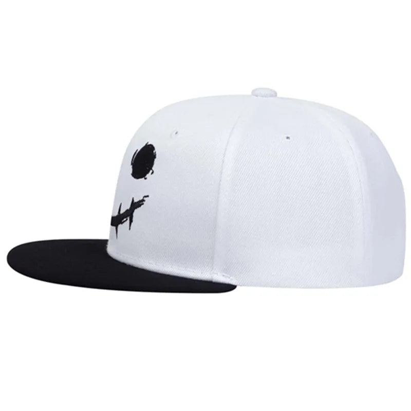 XO Smiling Face Hip Hop Snapback Cap