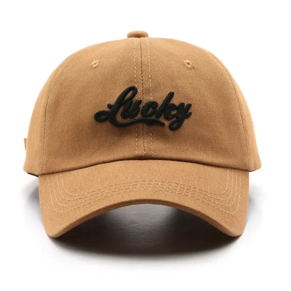 Lucky Embroidery Casual Baseball Cap