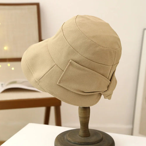 Vintage Rolled Edge Sun Bucket Hat