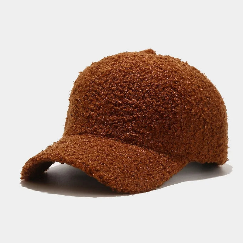 Plush Solid Color Hip Hop Snapback Cap