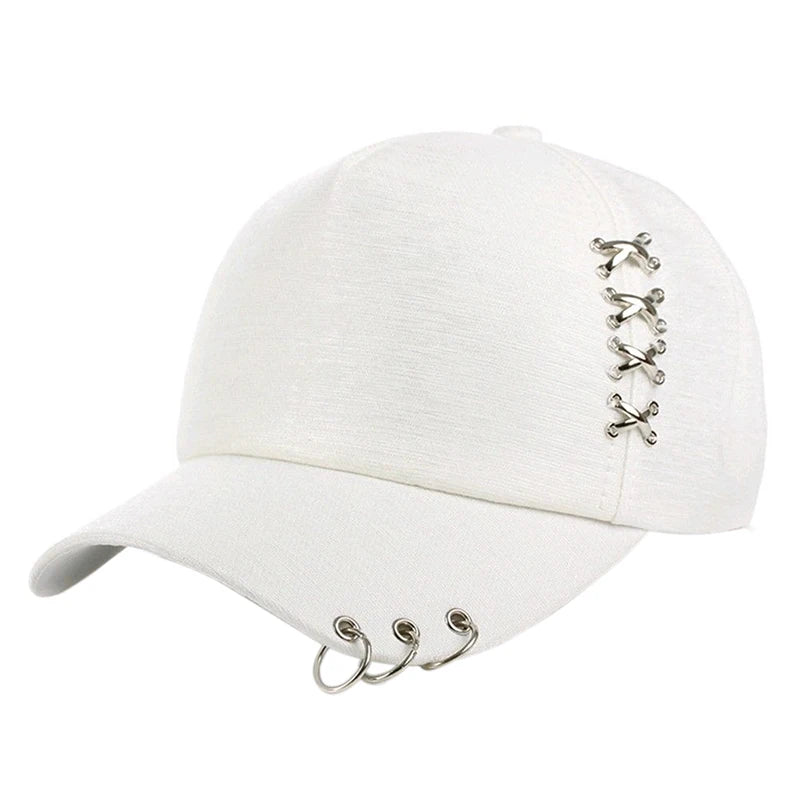 KPOP Piercing Ring Snapback Baseball Cap