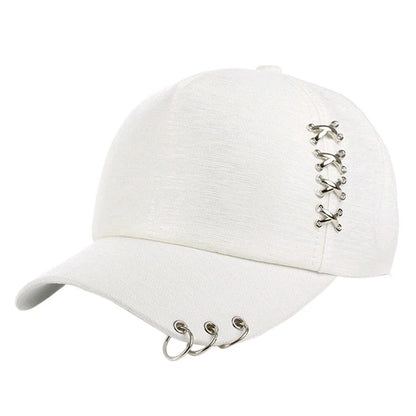 KPOP Piercing Ring Snapback Baseball Cap