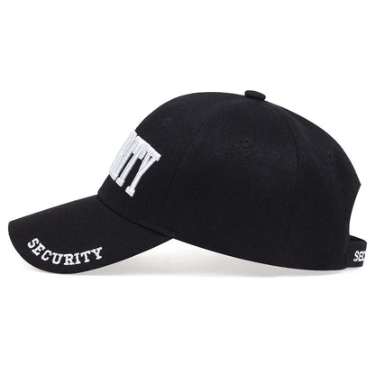 Unisex Security Embroidery Baseball Cap