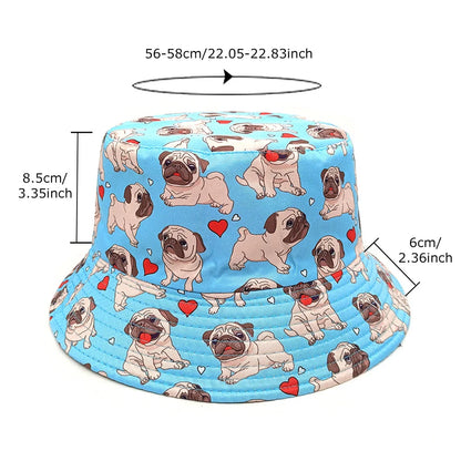 Unisex Animal Print Double Sided Bucket Hat