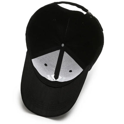 Korean Hard Top Letter Embroidered Baseball Cap