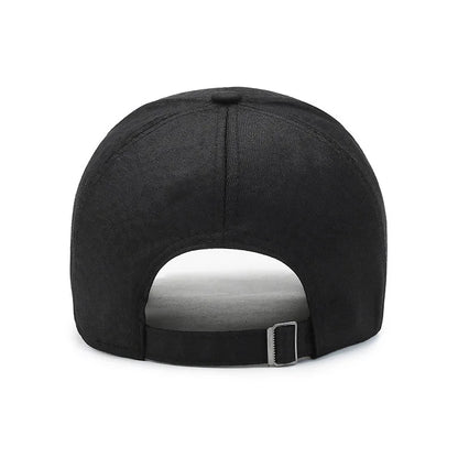 Breathable Wheat Ear Copper Label Baseball Cap