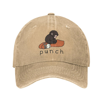 Cute Baby Monkey Punch Casual Snapback Baseball Cap
