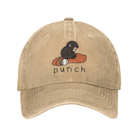 Cute Baby Monkey Punch Casual Snapback Baseball Cap