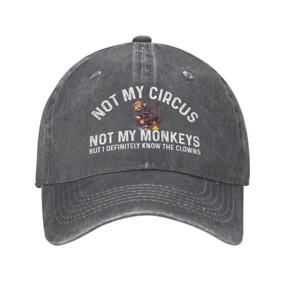 Not My Circus Vintage Dad Baseball Cap